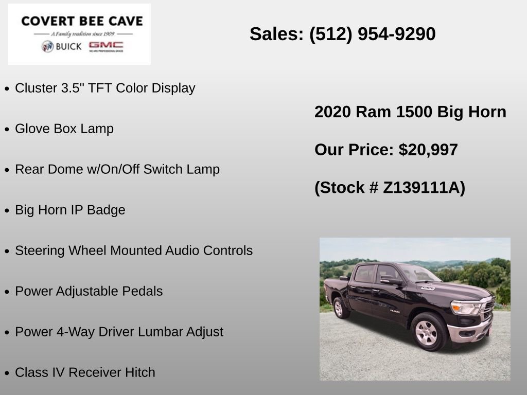 Used 2020 RAM 1500 Big Horn RWD image 30