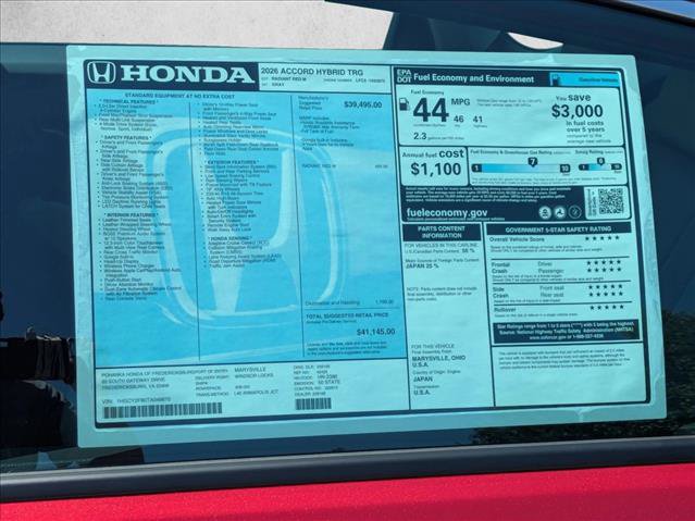 New 2026 Honda Accord Touring image 18