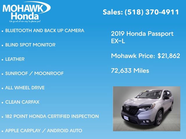 Used 2019 Honda Passport EX-L image 7
