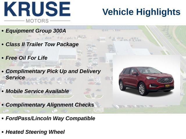 Used 2022 Ford Edge Titanium w/ Class II Trailer Tow Package AWD/4WD image 10