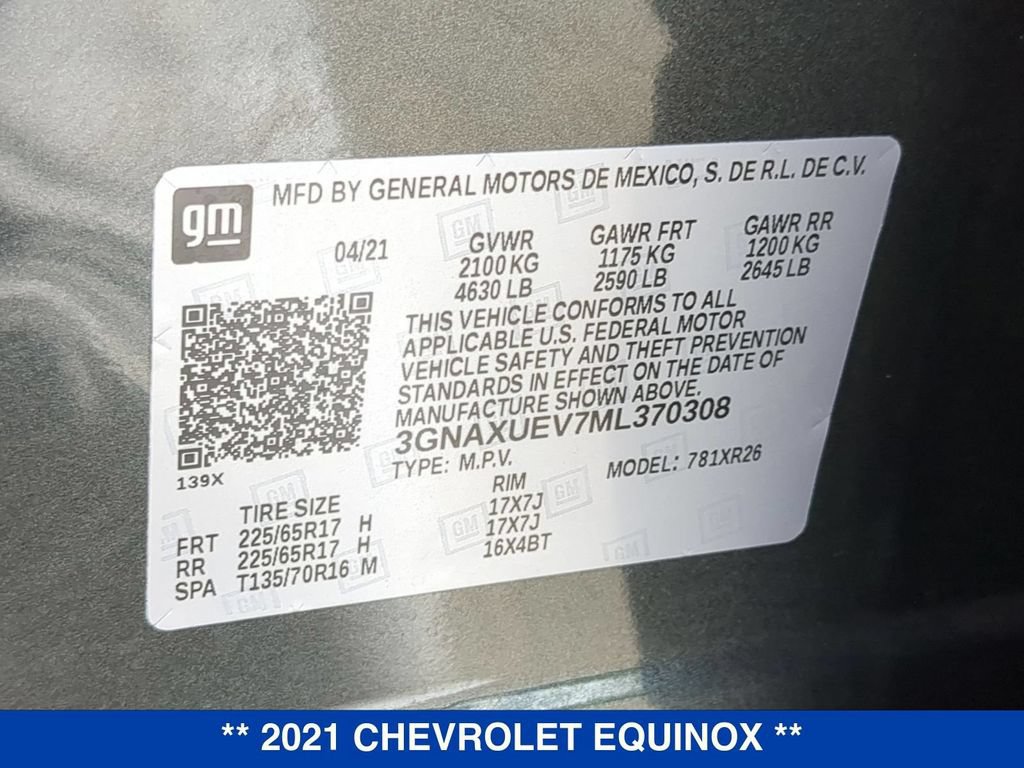 Used 2021 Chevrolet Equinox LT AWD/4WD image 25