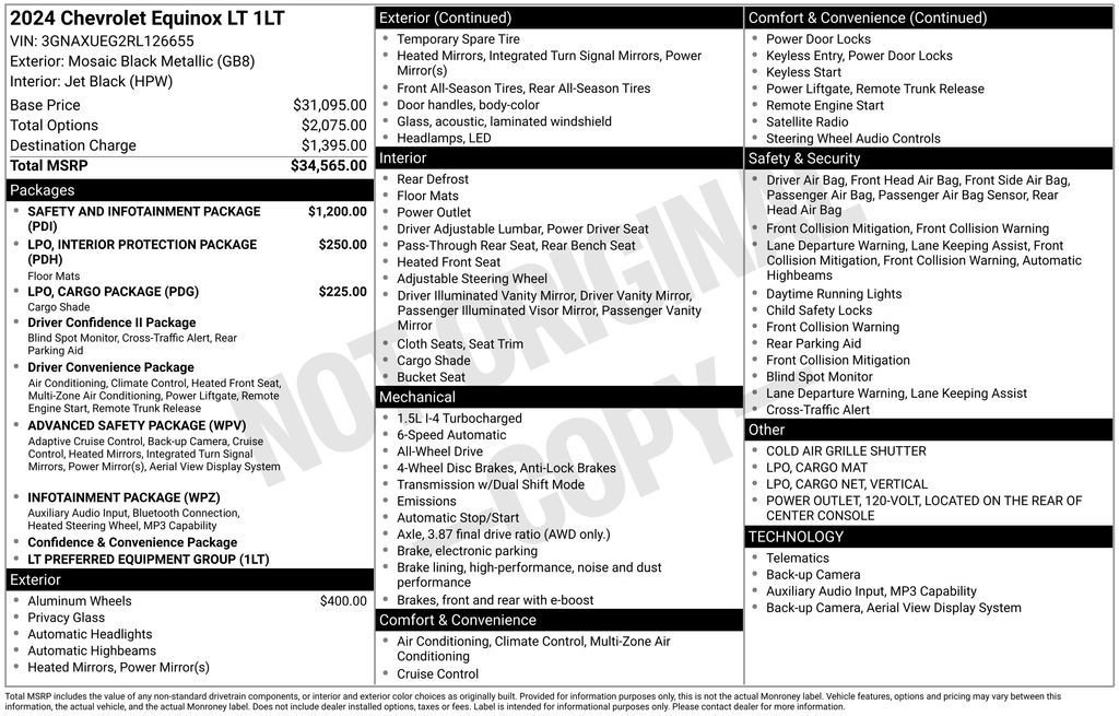 Used 2024 Chevrolet Equinox LT AWD/4WD image 24