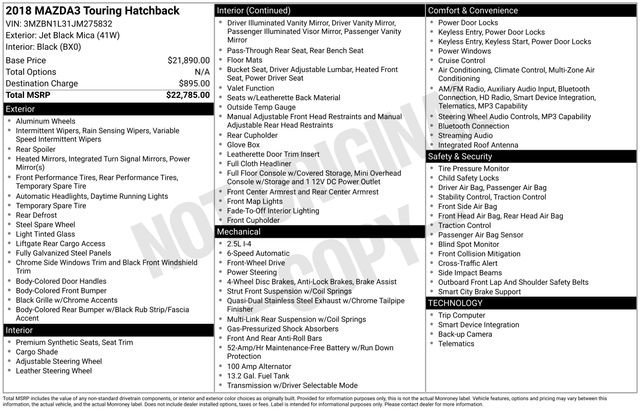 Used 2018 MAZDA MAZDA3 Touring image 24