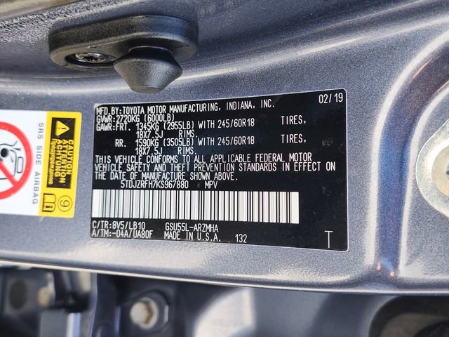 Used 2019 Toyota Highlander XLE AWD/4WD image 38