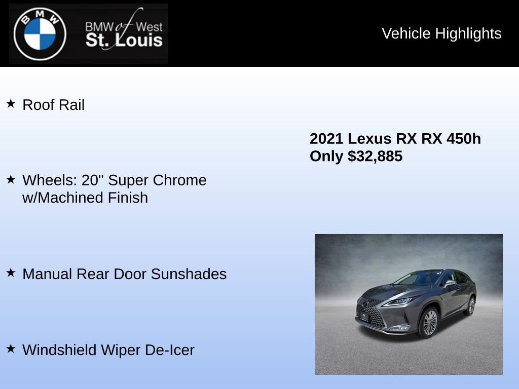 Used 2021 Lexus RX 450h AWD w/ Luxury Package image 31