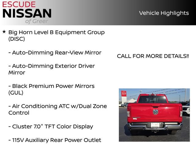 Used 2022 RAM 1500 Big Horn RWD image 14