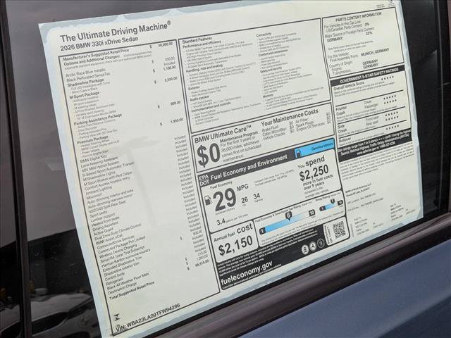 New 2026 BMW 330i xDrive Sedan w/ M Sport Package AWD/4WD image 19
