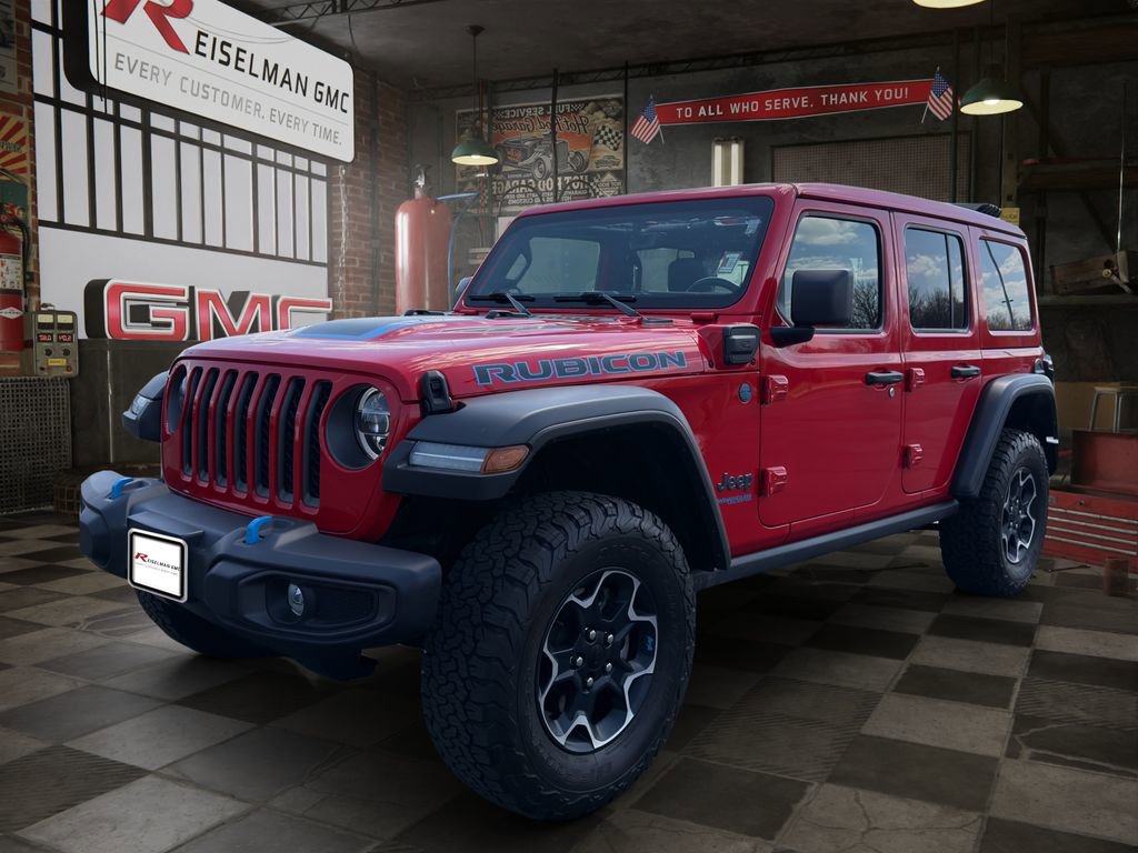 Used 2022 Jeep Wrangler Unlimited Rubicon 4xe w/ Cold Weather Group AWD/4WD image 1