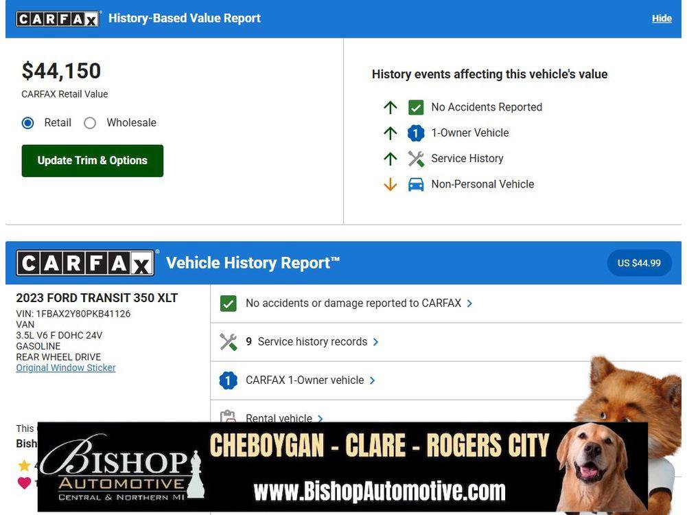 Used 2023 Ford Transit 350 XLT image 7