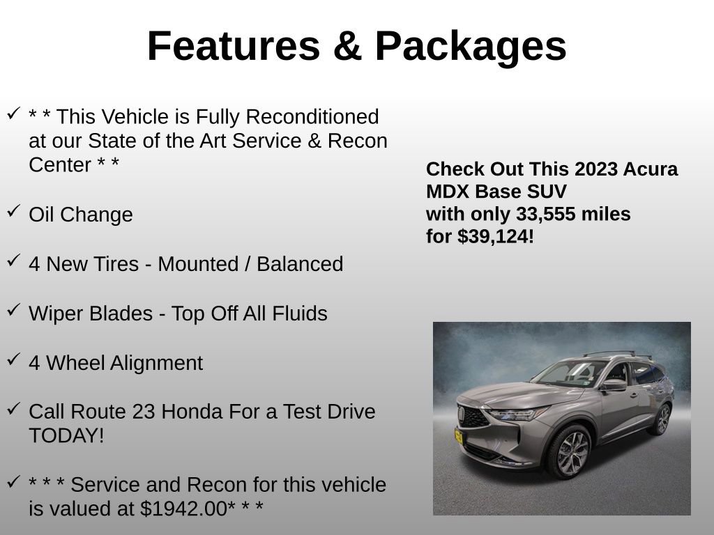 Used 2023 Acura MDX SH-AWD w/ Technology Package image 4