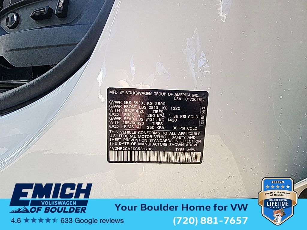 New 2025 Volkswagen Atlas SE image 26