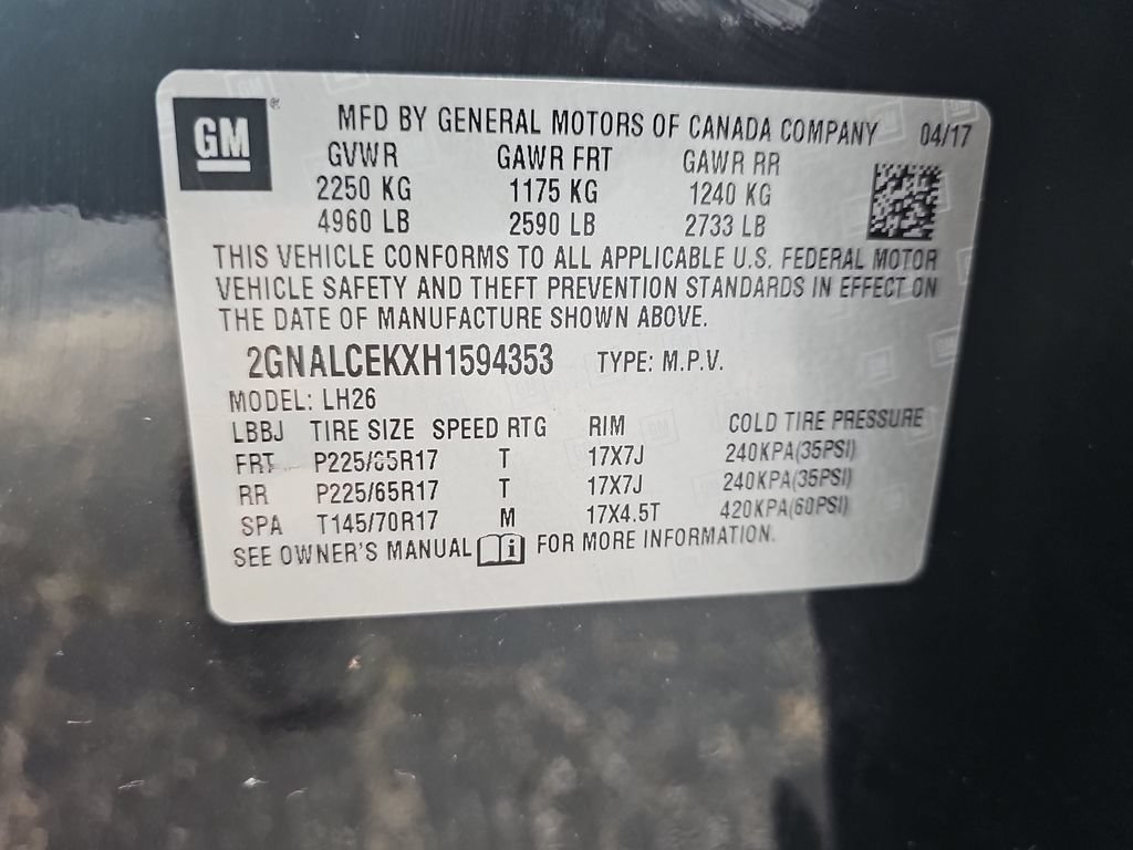 Certified 2017 Chevrolet Equinox LT w/ Convenience Package FWD image 41