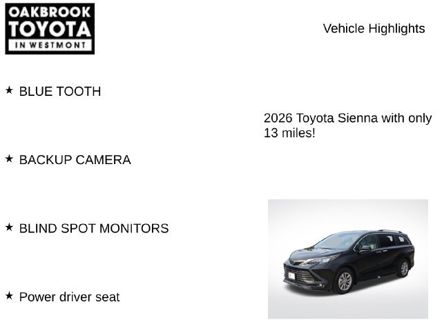 Certified 2026 Toyota Sienna XLE FWD image 6