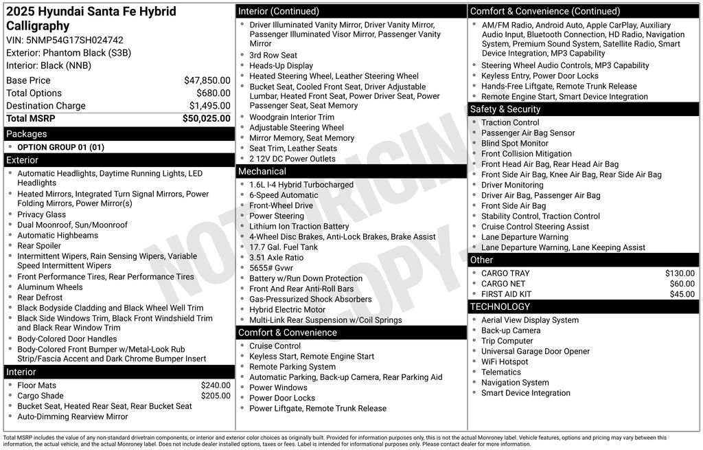 Used 2025 Hyundai Santa Fe Calligraphy FWD image 31