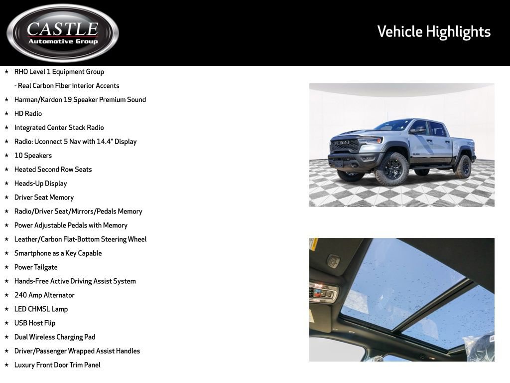 New 2026 RAM 1500 RHO w/ RHO Level 1 Equipment Group image 10