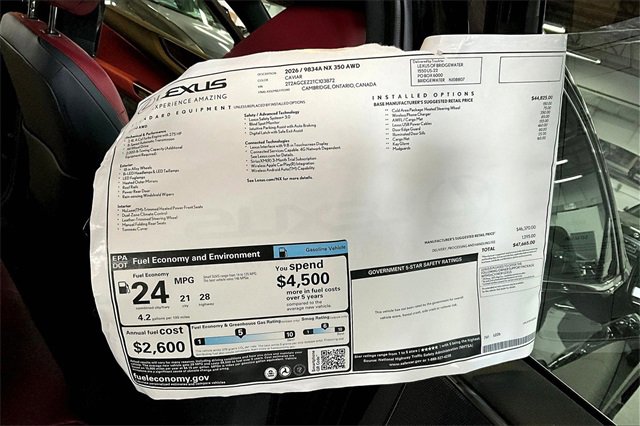 New 2026 Lexus NX 350 AWD image 13