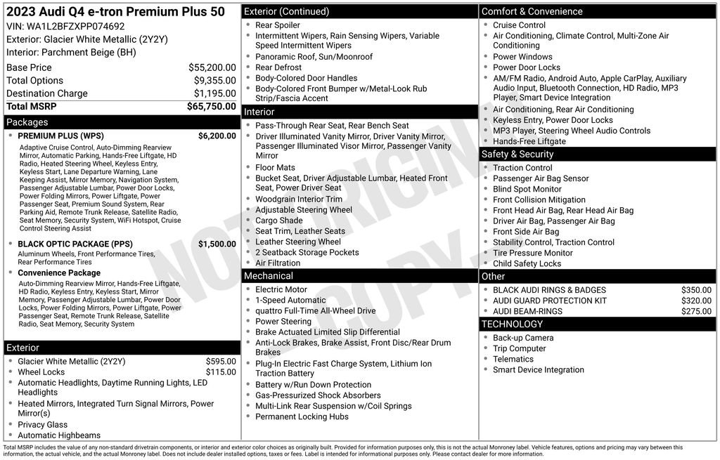 Used 2023 Audi Q4 e-tron Premium Plus w/ Premium Plus image 2