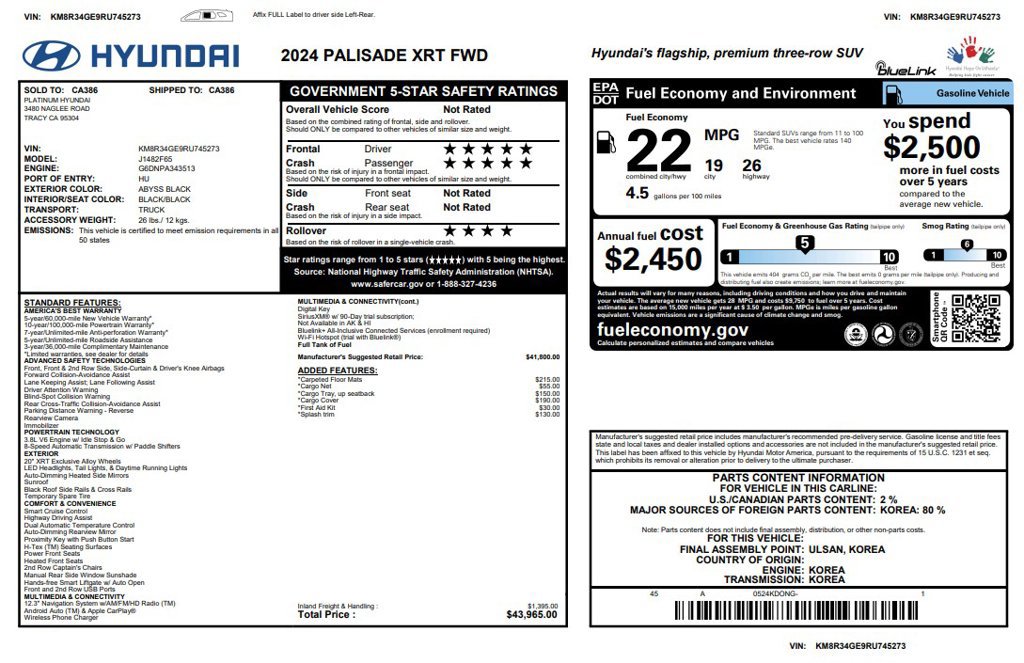Used 2024 Hyundai Palisade XRT FWD image 4