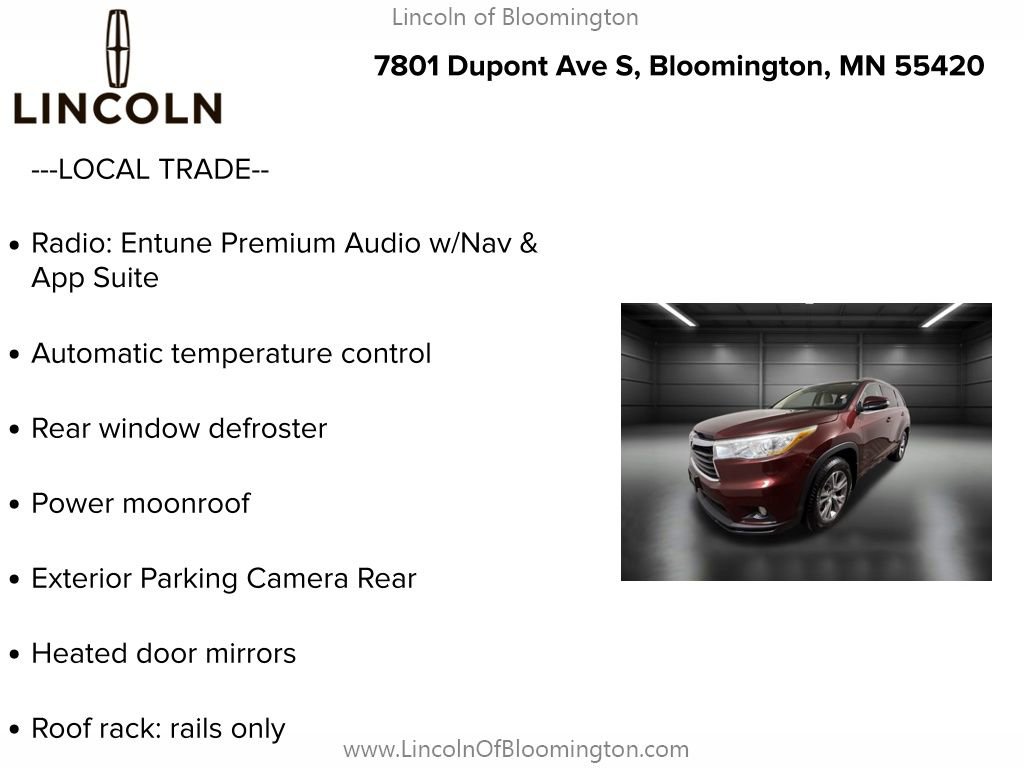 Used 2015 Toyota Highlander XLE image 4