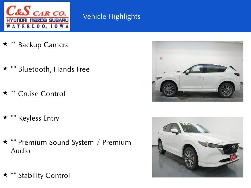 New 2025 MAZDA CX-5 AWD 2.5 S w/ Premium Plus Pkg image 7