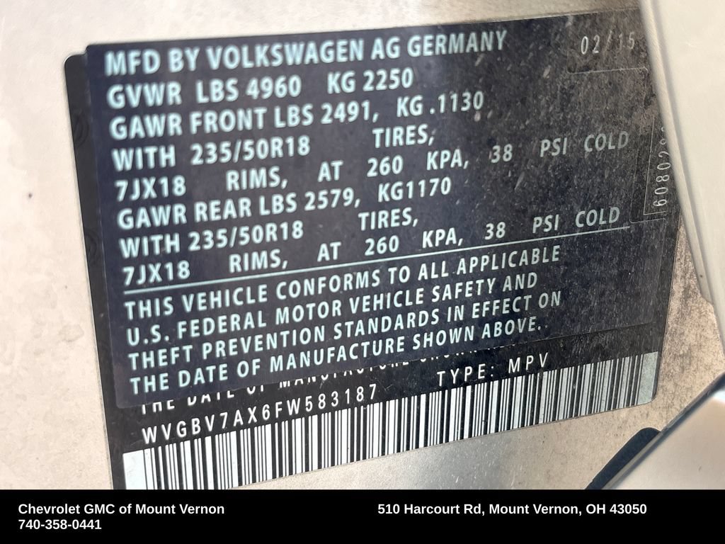 Used 2015 Volkswagen Tiguan SE AWD/4WD image 32
