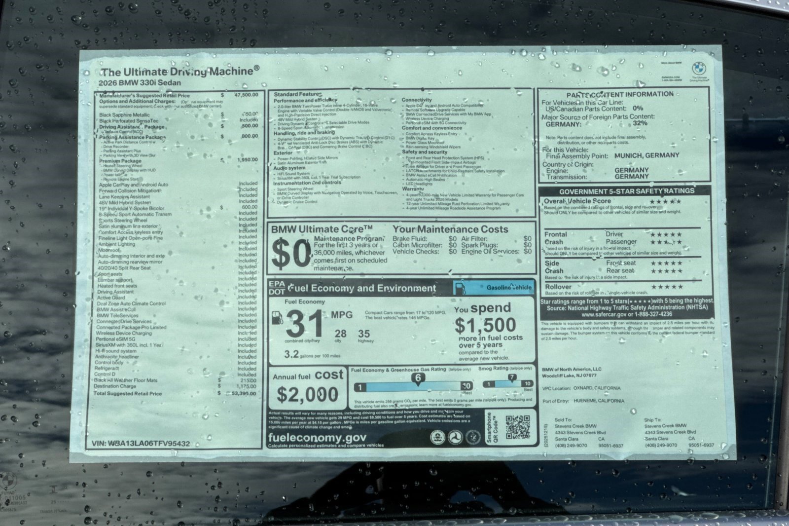 Used 2026 BMW 330i Sedan w/ Premium Package RWD image 29
