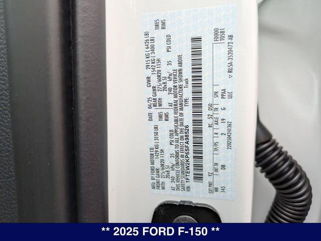 New 2025 Ford F150 STX w/ Equipment Group 200A RWD image 32