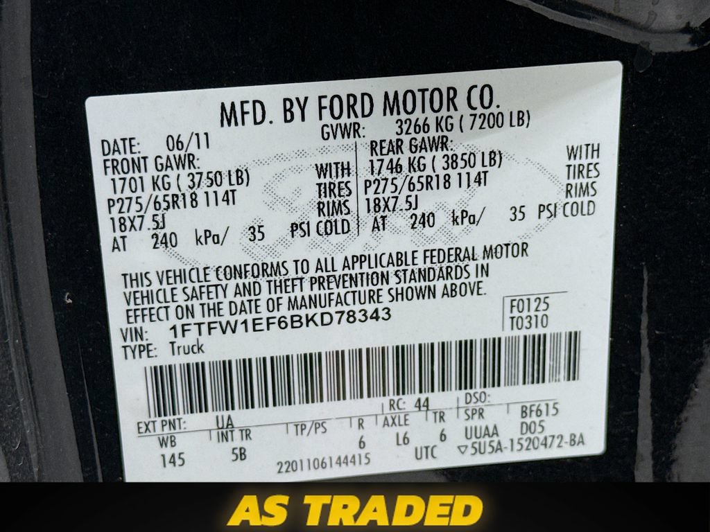 Used 2011 Ford F150 FX4 w/ FX Luxury Pkg AWD/4WD image 32
