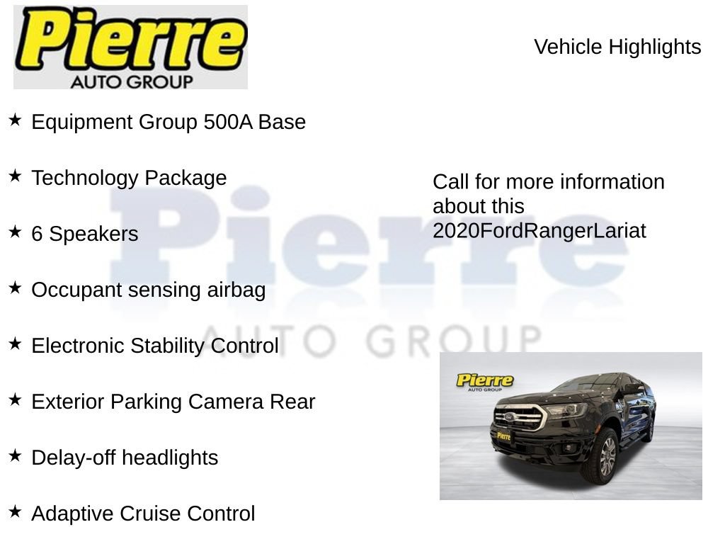 Used 2020 Ford Ranger Lariat w/ Technology Package AWD/4WD image 14