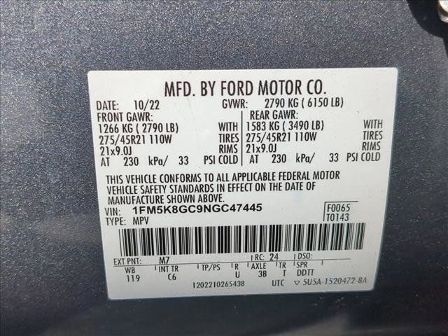 Certified 2022 Ford Explorer ST w/ Equipment Group 401A image 24