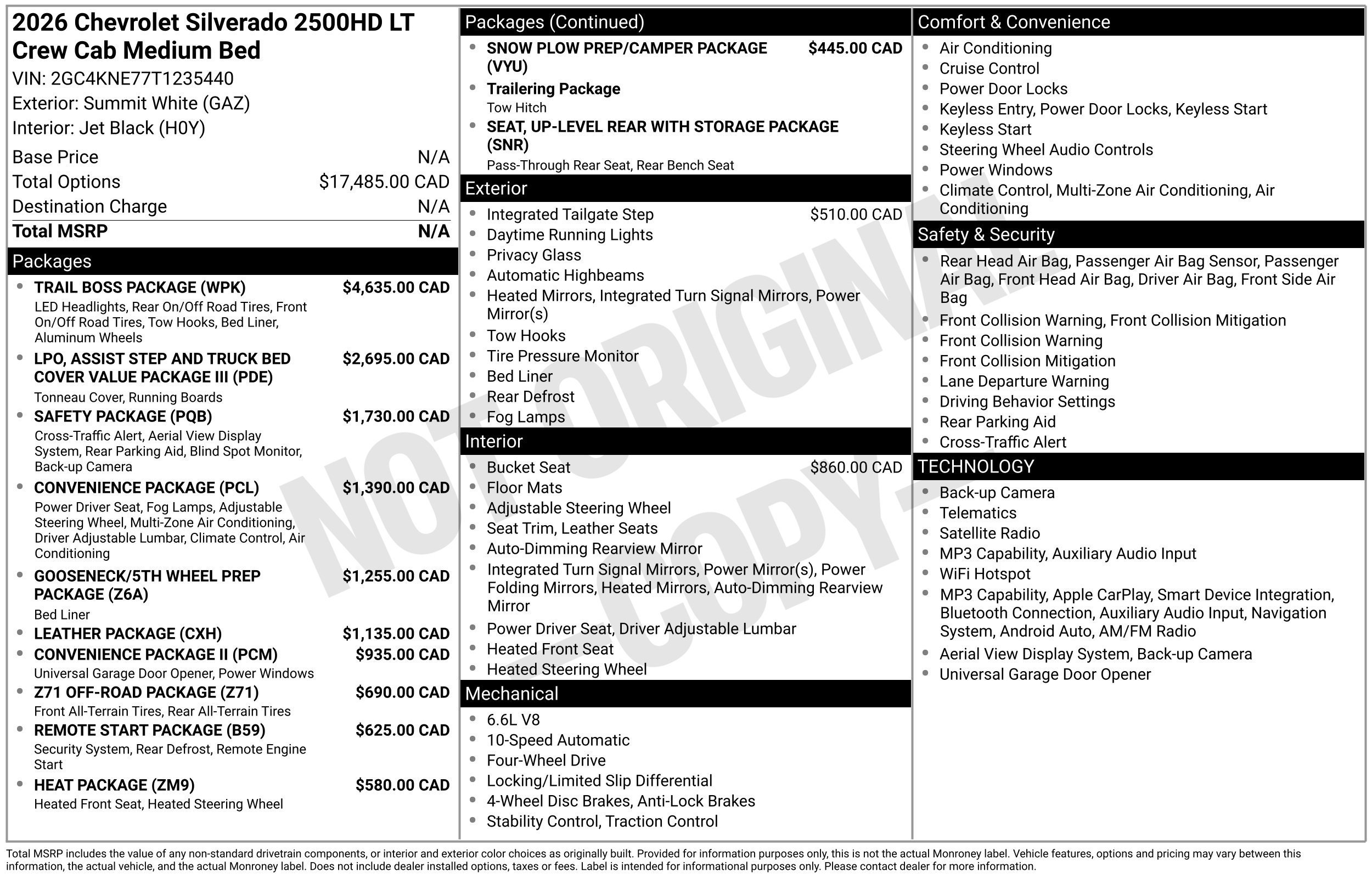 New 2026 Chevrolet Silverado 2500 LT w/ Trail Boss Package AWD/4WD image 3