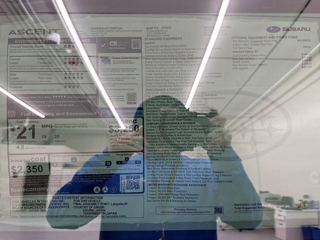 New 2026 Subaru Ascent Bronze Edition image 28