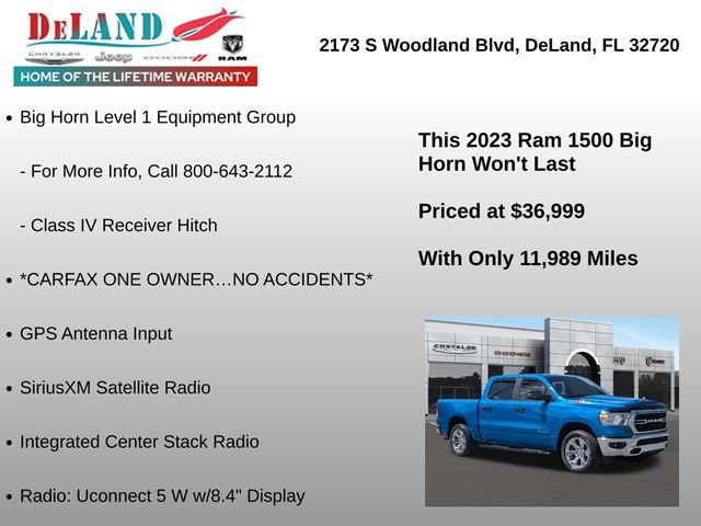 Used 2023 RAM 1500 Big Horn AWD/4WD image 30