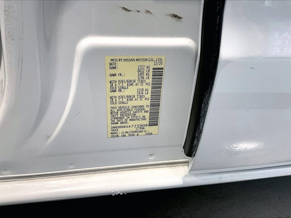 Used 2020 Nissan Frontier SV image 27