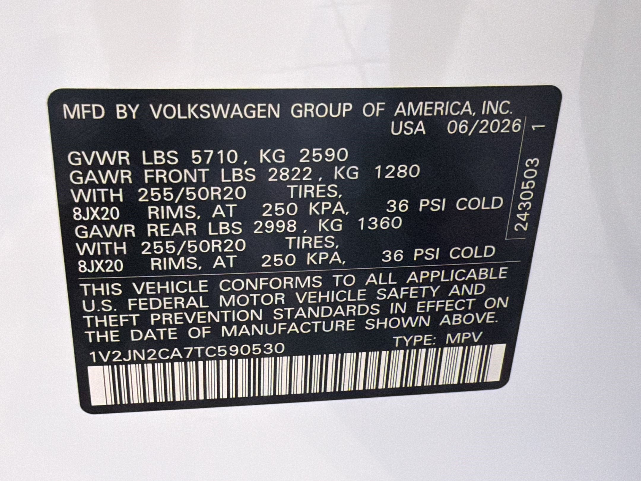 New 2026 Volkswagen Atlas SE FWD image 21
