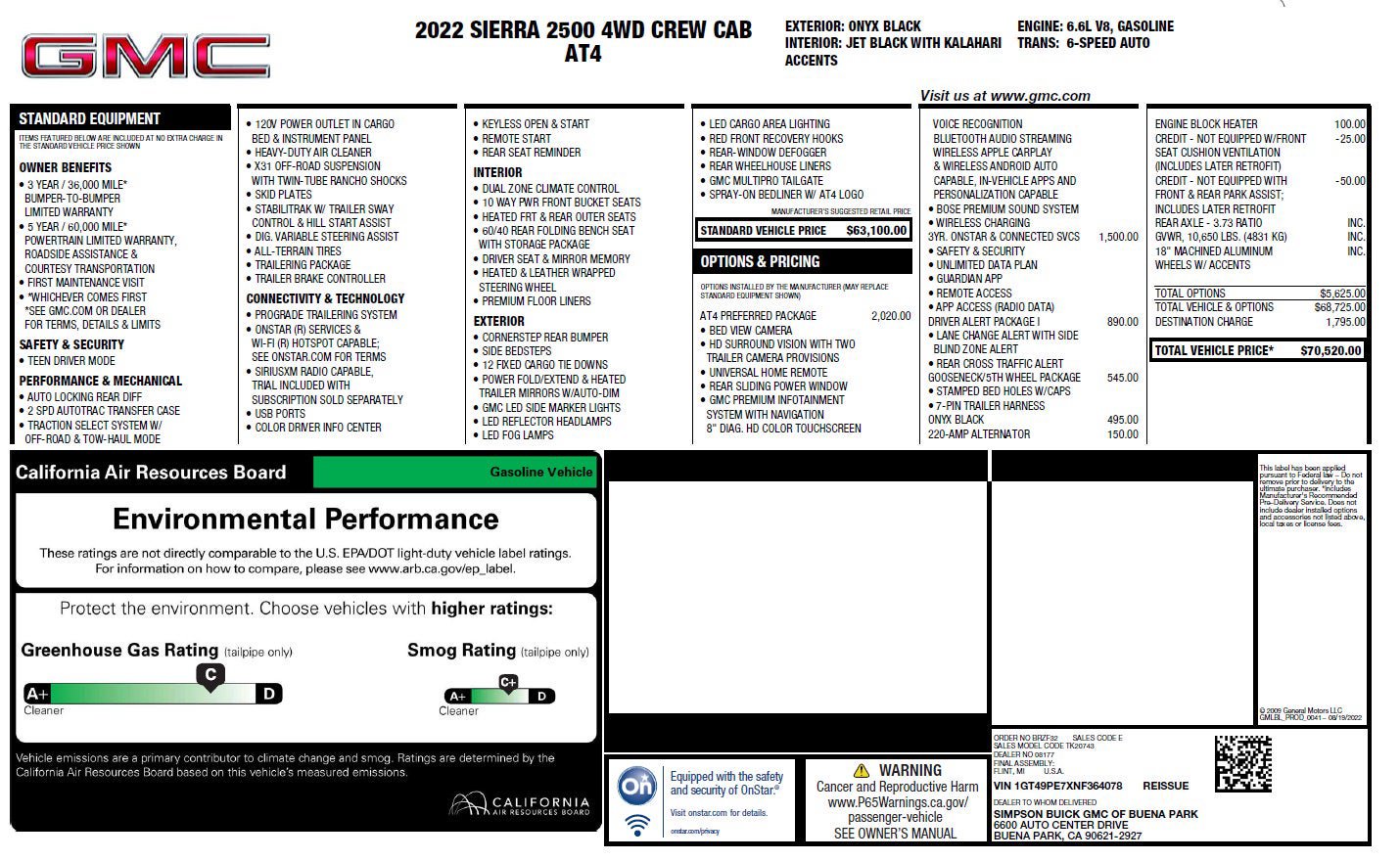 Used 2022 GMC Sierra 2500 AT4 w/ AT4 Preferred Package AWD/4WD image 3