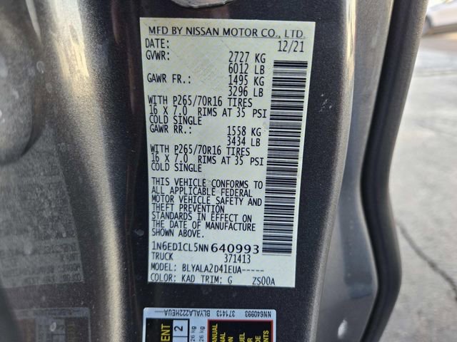 Used 2022 Nissan Frontier S image 31