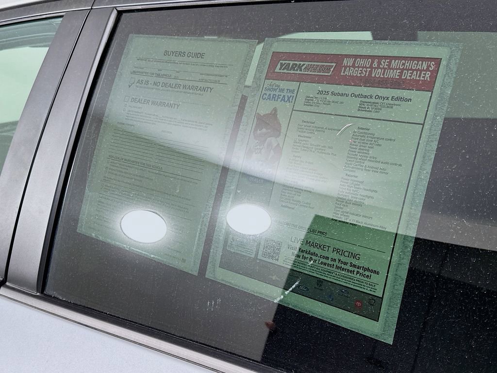Certified 2025 Subaru Outback Onyx Edition image 13