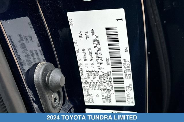 Used 2024 Toyota Tundra Limited w/ TRD Off-Road Package AWD/4WD image 30