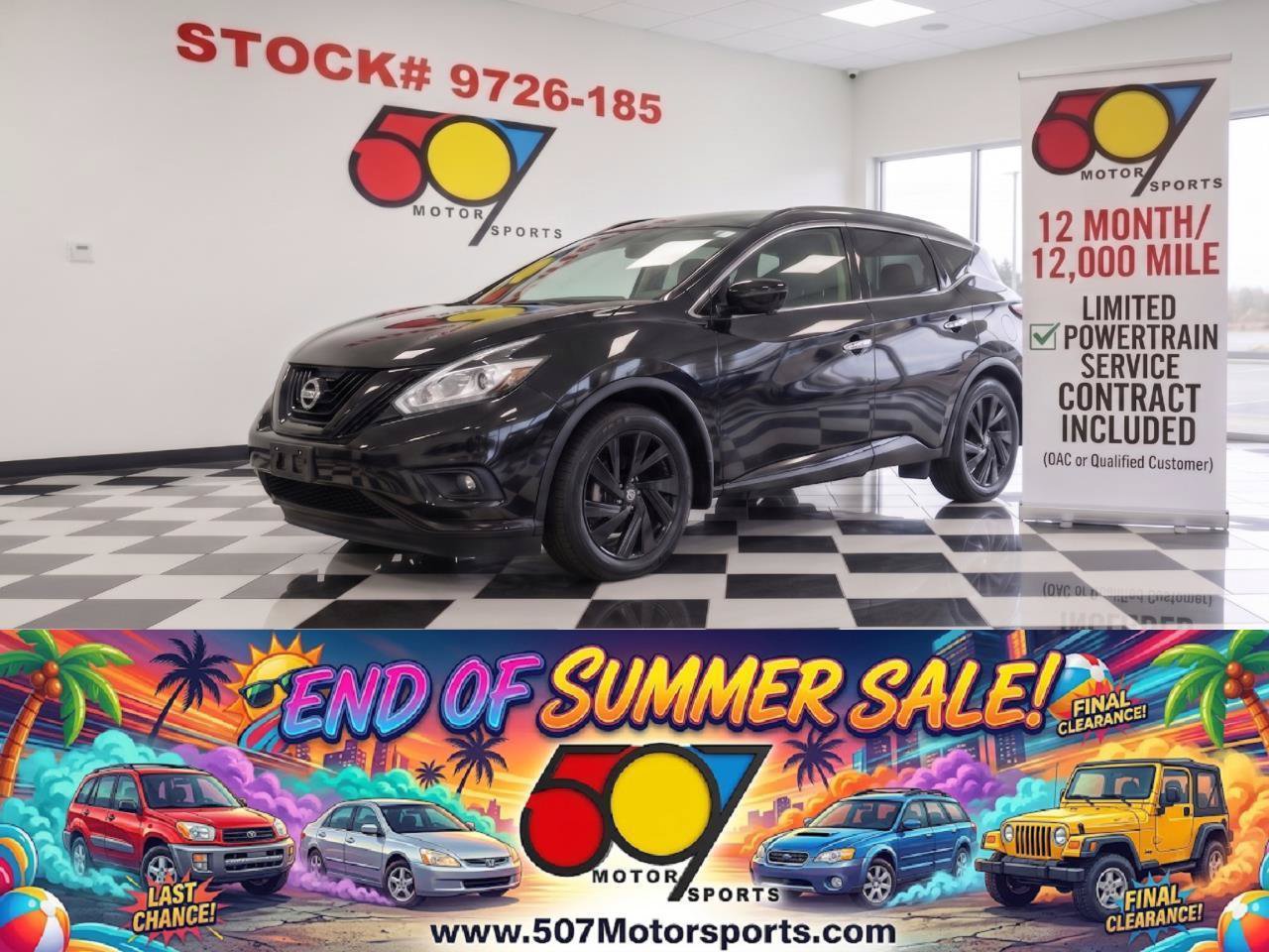 Used 2018 Nissan Murano SL w/ Midnight Edition Package