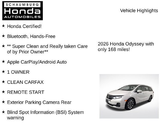 Certified 2026 Honda Odyssey EX-L image 14