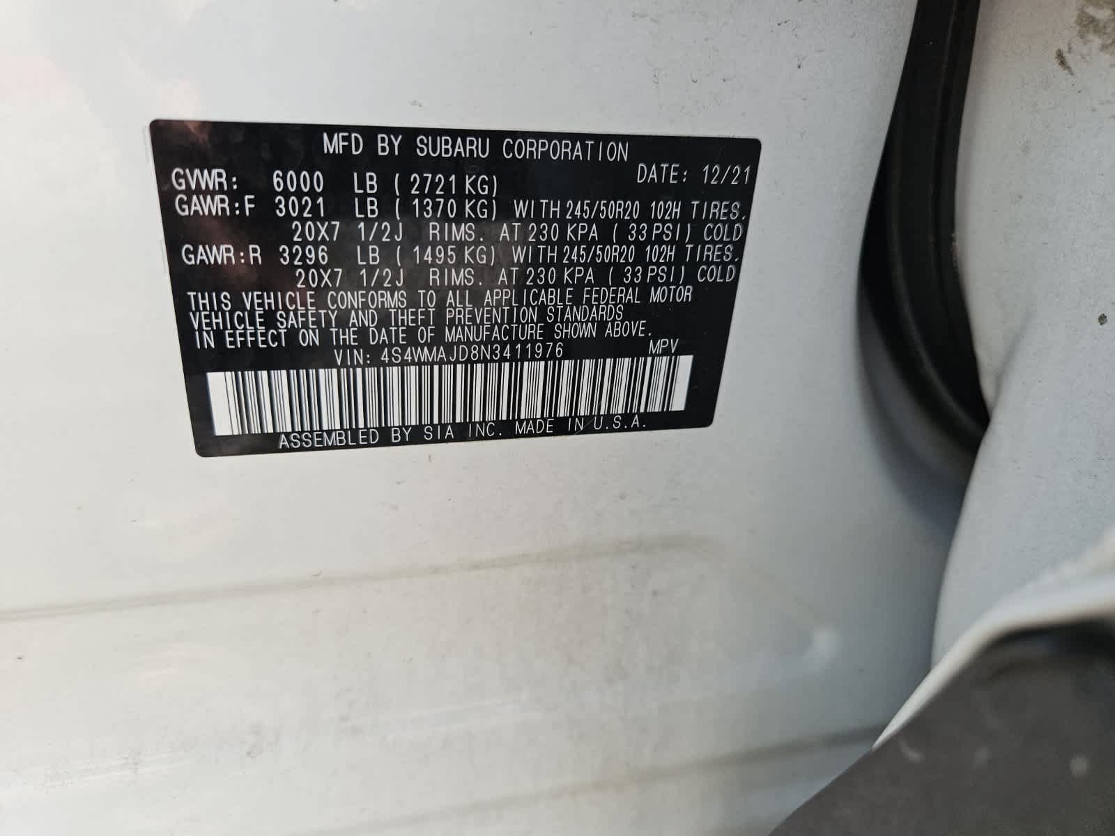 Used 2022 Subaru Ascent Onyx Edition AWD/4WD image 32