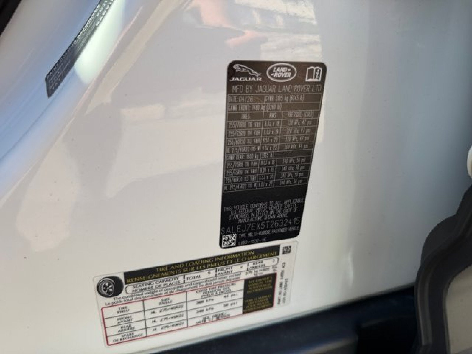 New 2026 Land Rover Defender 110 S AWD/4WD image 22