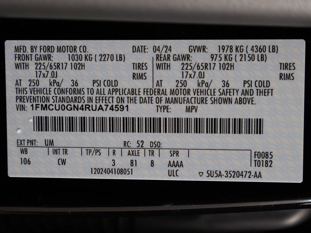 Used 2024 Ford Escape Active image 40
