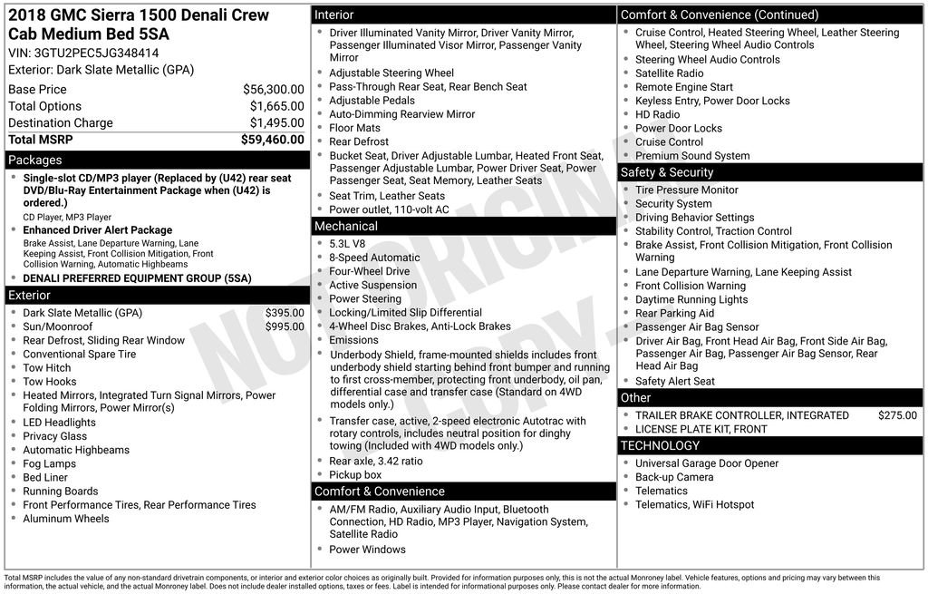 Used 2018 GMC Sierra 1500 Denali image 3