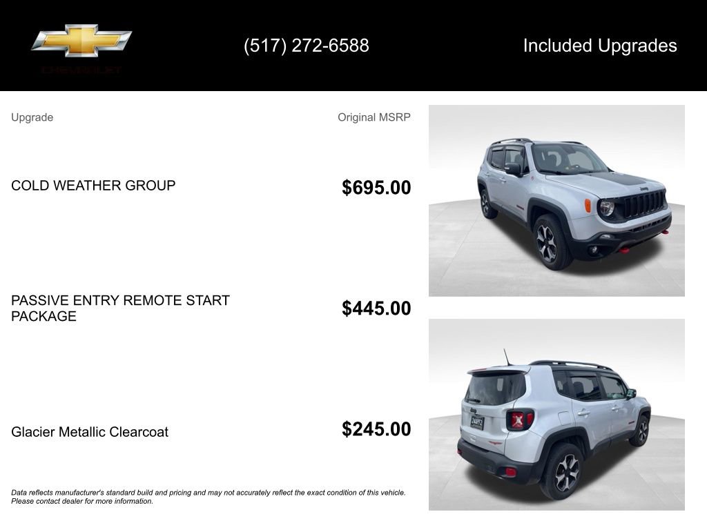 Used 2020 Jeep Renegade Trailhawk w/ Cold Weather Group image 5
