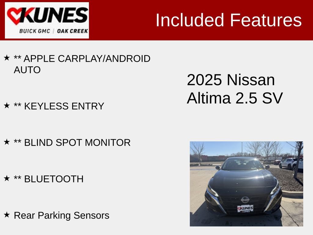 Used 2025 Nissan Altima 2.5 SV FWD image 2