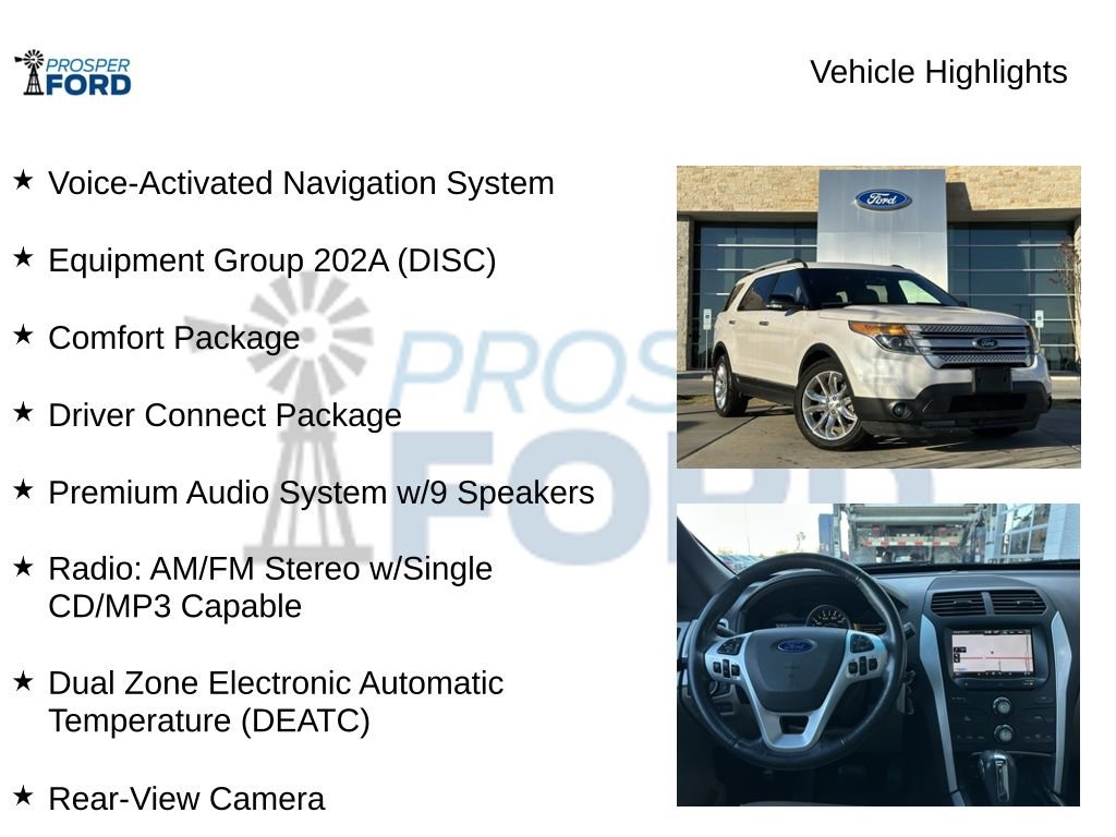 Used 2015 Ford Explorer XLT w/ Equipment Group 202A image 5