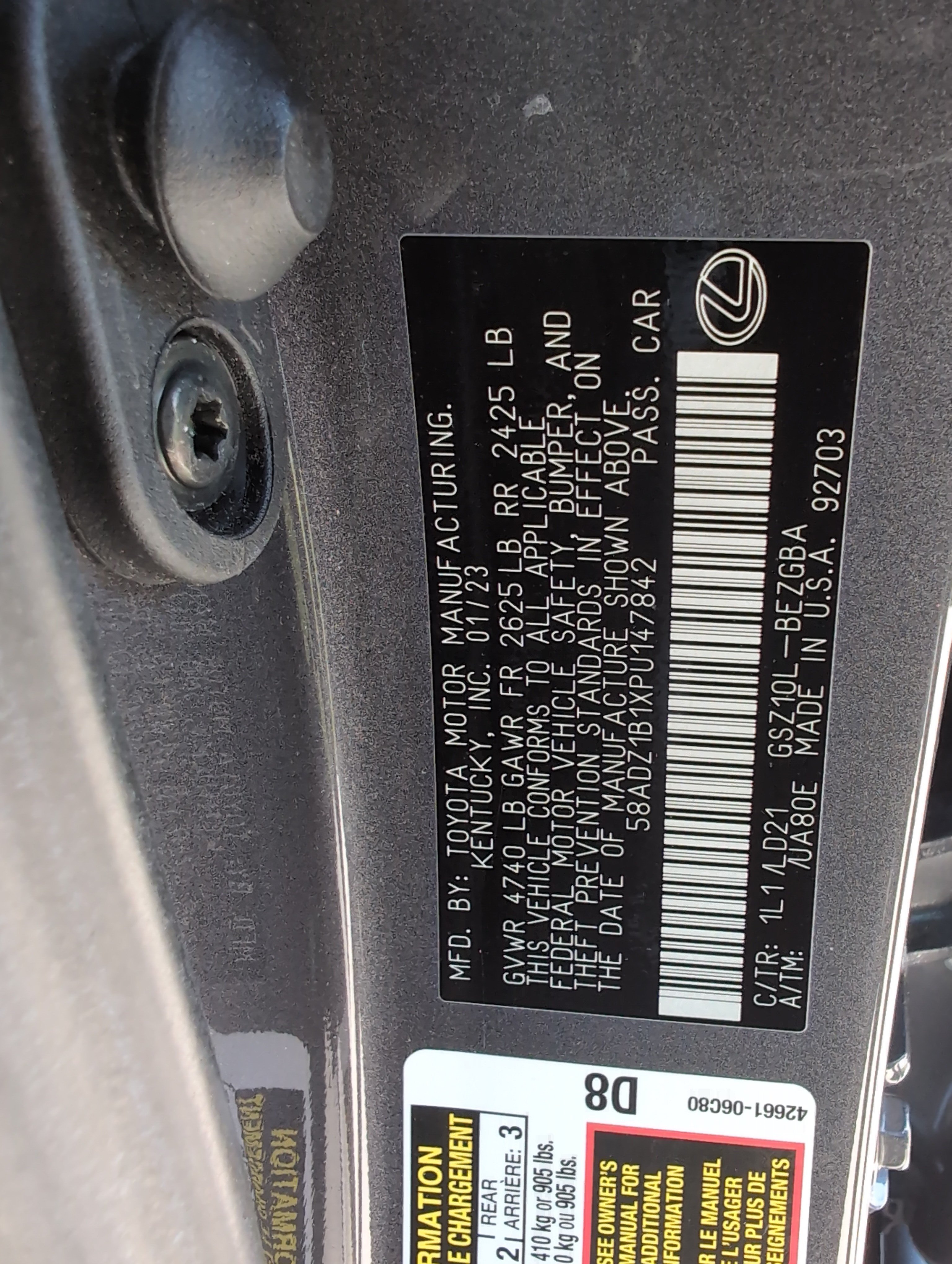 Used 2023 Lexus ES 350 w/ Premium Package FWD image 35