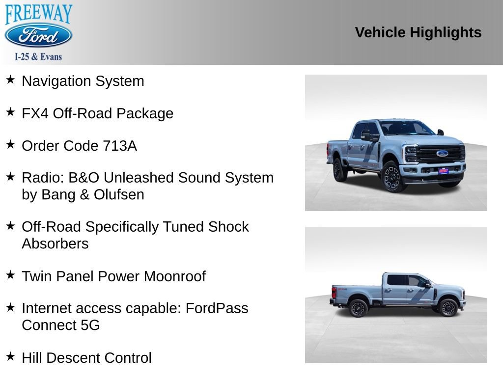 Used 2025 Ford F350 Platinum w/ FX4 Off-Road Package AWD/4WD image 2